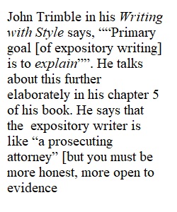 Interesting Nugget Chapter 3 and 5 Discussion : Writing With Style.